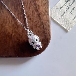 Labubu Collector Premium Pure Silver Necklace Limited Edition Pendant